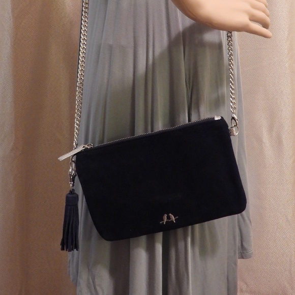 Chloe + Isabel Handbags - Navy Suede Chloe & Isabel Clutch